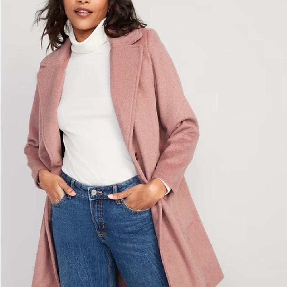Old Navy Women's Pink Trench Coat